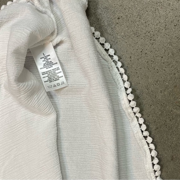 Aeropostale Long Sleeve Lace Trim Peasant Babydoll Shirt Y2K - Picture 9 of 9